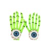 Skelapparel Spooky Kawaii Skeleton Hands with Zombie Horror eyes Hair