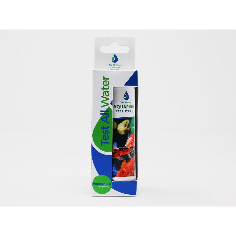 TEST ALL WATER - Aquarium Ammonia Test Strips | 6