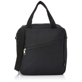 eBuyGB Unisex Sophisticated Cooler Bag, Polyester, Black,22 x 24 x 10 cm