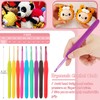 Cooapy Crochet Hook Set with Wool for Crocheting, 58 Pieces