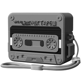 AirPods Pro 2 Case Cover, KOREDA Funny Cassette Tape Design Case for Airpods Pro 2nd Generation/1st Generation (2023/2022/2019), Cute Cartoon Fashion Silicone Protective Case for Women Men (Black)