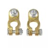 Unbranded 2x Brass Car Battery Terminal Connectors Top Post Battery