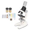 Kids Microscope Kit LED 1200X Microscope with Specimen Slides Science