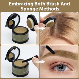 2 Pack Hairline Powder for Women and Men, Used to Root Touch Up Hair Color, Thinning and Gray Hair Coverage and Bald Spots Coverage, Blonde