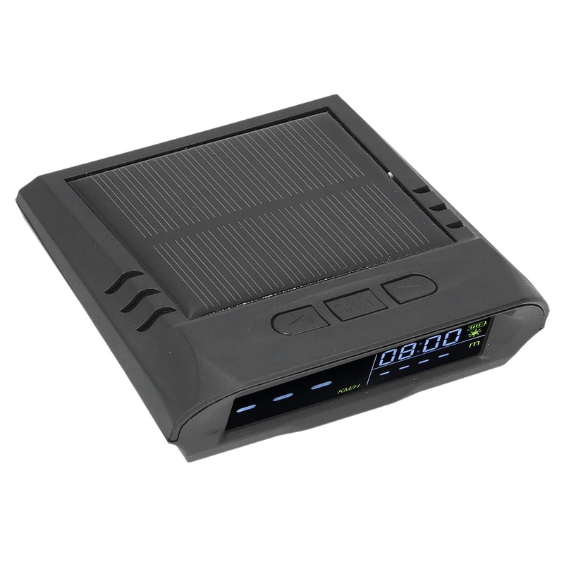 Smart HUD Display Digital Solar Charged Displays Time Temp Over