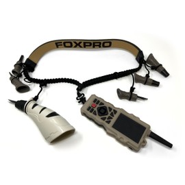 FOXPRO XD8 Tier Coyote Call Lanyard in Tan and Black Paracord Designed to Hold 6 Calls and Predator Electronic Game Call Remote
