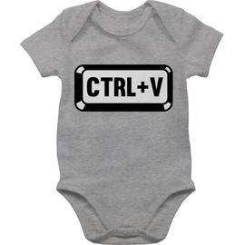Shirtracer - Body Boy Girl - Partner Look Family - Dad/Mum - Baby Copy - CTRL+V, 1 grey mottled