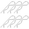 Gadpiparty 30pcs Heavy Duty Carbon Steel Cotter and Spring Retaining