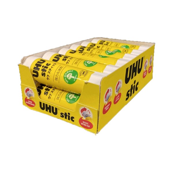 Staedtler 9U 34935 Glue Sticks UHU 0.8 oz (21 g), Solvent-free, 12 Sticks