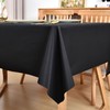 Amonsa Black Rectangle Tablecloth 60 x 102 inch Washable Oblong