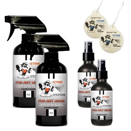 For Any Odor Buy 2 Get 4 FREE - (2) 16 oz (2) 4 oz Deodorizing Sprays Bundle + 2 Car Air Fresheners - Fragrance: Coconut Mango + 2 Bamboo Teak Air Fresheners