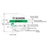 SUNON Sunon MF30060V21000UA99 5V DC 0.36W 30 x 30 x