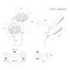 KAPHOME 2 Handle Shower Faucet Set With Handheld Shower Head,Dual