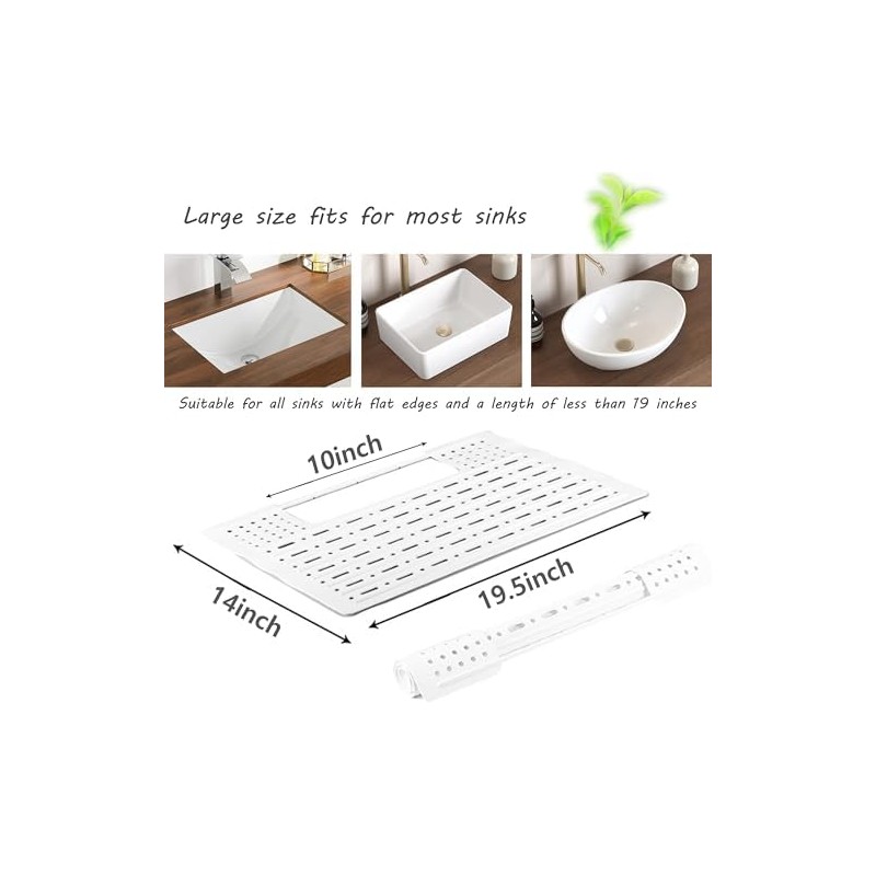 Funda De Silicona Para Lavabo, Alfombrilla Plegable Para Limpiar Brochas