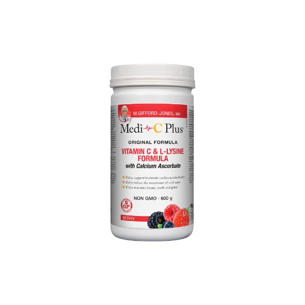 Dr. Gifford-Jones Medi-C Plus With Calcium Ascorbate (Berry) - 600g
