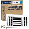 12x8 Inch (Duct Opening) Aluminum 3-Way Air Flow Vent –