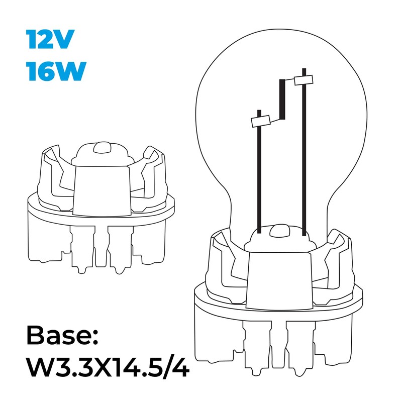 Simply Auto P16W Daytime Running Bulb |12V 16W BULB|UV Filter