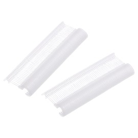 MECCANIXITY 2000 Pcs J Hook Fasteners, 1.5 Inch Clear Tagging Gun Refill Fasteners Standard Tagging Barb Fasteners Plastic for Clothing Hanging Fine Stitch Price Refills Tag Label