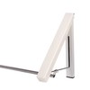 Laundry Hanger Retractable Wall Mounted White Folding Punch Free Installation