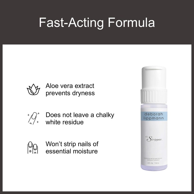 Deborah Lippmann The Stripper | Nail Polish Remover, Fast-Acting |