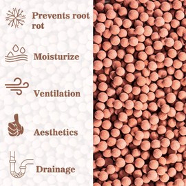 Sukh Sukh Clay Pebbles for Plants - 14 OZ Pebbles for Indoor Plants Clay Used for Drainage, Decoration, Aquaponics, Hydroponics and Other Gardening Essentials Hydroton Small Pebbles Leca