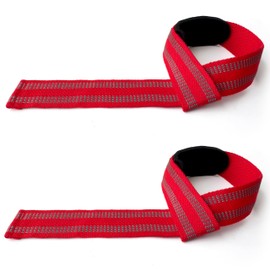 Meteor Weightlifting Straps for Enhanced Grip and Barbell Stability (Pair), 60cm Wrist Straps, Lifting Straps, Weight Straps with Soft Padding, for Weight Lifting, Powerlifting, and Deadlift