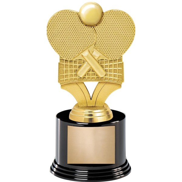 Crown Awards 7" Table Tennis Paddles Net Award On Round