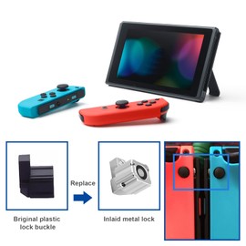 Create idea 3 Pair Left Right Slider Buckle Metal Lock Latch Bracket Controller Replacement Repair Part Tool Compatible with Switch Joy-Con