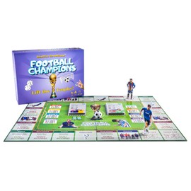 SanDim Creations Football Champions Board Game - Family Board Games for Kids and Adults - Soccer Strategy Board Game Ages 14+ - Sports Trivia Game for 1-4 Players - Limited 2023 Cup Edition