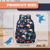 Xumann Dinosaur Backpack for Boys, Canvas Toddler Boy Backpack, Baby
