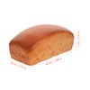LUOZZY Fake Bread Decoration Artificial Bread Simulation Food Model Square