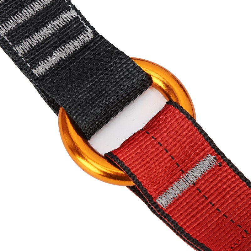 Black Red Polyester Children Full Body Climbing Harness Outdoor Protection