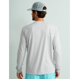 HUK Men's Performance Fishing Logo Tee, Long Sleeve, Quick-Dry, Harbor Mist
