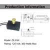 TWDRTDD Zing Ear Switch ZE-03A,Rotary Dimmer Switch with Knob,120V 300W