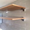 awen 2 Pcs Adjustable Wood/Glass Floating Shelf Brackets Wall Mount,