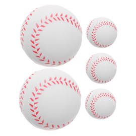 Totority 5pcs Soft PU Sponge Training Baseballs for Safe Practice Balls for Beginners Boosts Coordination Lightweight Fun