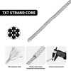2mm Wire Rope Set 50m, 304 Stainless Steel Heavy Duty