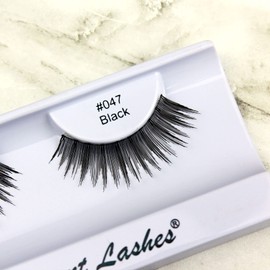 Elegant Lashes #047 Black - Professional 100% Natural Human Hair False Eyelashes