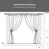 Adjustable Gold Curtain Holdbacks, Foldable Tiebacks for Heavy Drapes