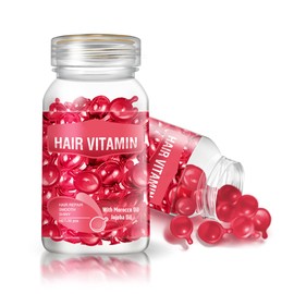 gowwimHair Vitamin Serum Capsule,Hair Treatment Serum,Argan Macadamia Avocado Oil,Deep Care Repair Damaged Hair,30 PCS