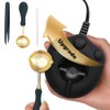 VSECUON Dual-Spout Electric Wax Seal Warmer Black with Spoon Tweezers