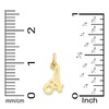 Solid 14k Gold Initial Charm Available in A-Z, Tiny Cute