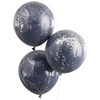 Ginger Ray Navy & Silver Shred Double Stuffed Latex Party