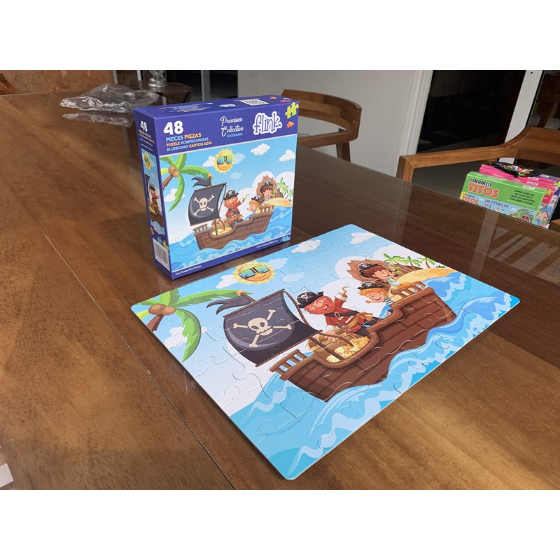 FLINK Rompecabezas Infantil Los Piratas 48 Piezas
