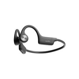 Sudio B4 Midnight Black - the active bone conduction earbuds. Made of recycled plastic. Open ear buds, long playing time of 12 hours, resistant to sweat and splash water, Bluetooth 5.4