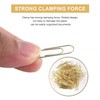 Kafei Gold Office Clips in Elegant Magnetic Marble Clip Holder,
