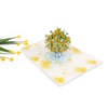 3D Daffodil Flower Vase Pop Up Card, 3D Popup Greeting