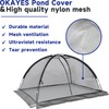 Pond Net Dome, 13x17ft Pond Cover Tent, Pond Netting for