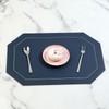Faux Leather Placemats,Wipeable Dual Sided,Set of 4