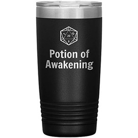Game On Novelties Potion of Awakening D20 Tumbler 20oz novelty gift d&d cup dnd gift dungeons and dragons insulated tumblers